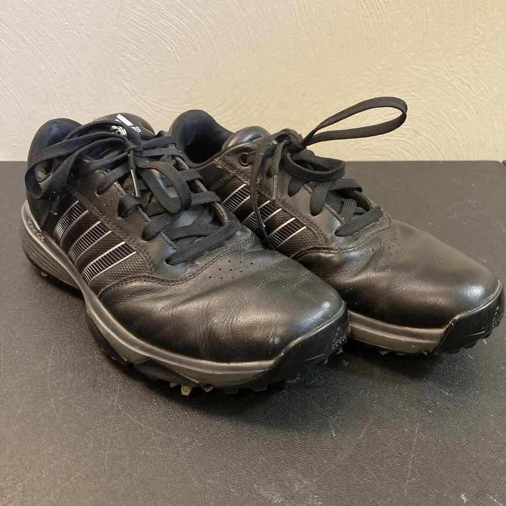 Adidas Men's 360 Bounce Golf Shoes‎ Cleats Black Sz 8 See Condition of Cleats